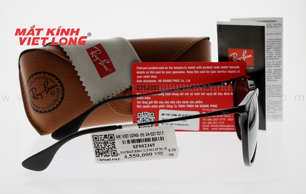  KÍNH MÁT RAYBAN RB4171-F 601/2P 54-18 