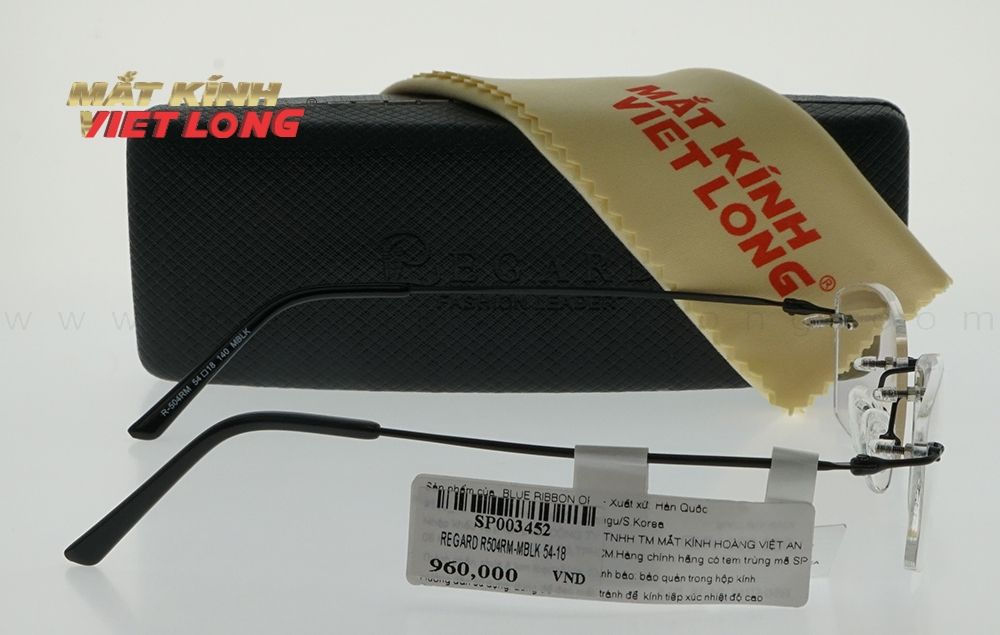  GỌNG KÍNH REGARD R504RM-MBLK 54-18 