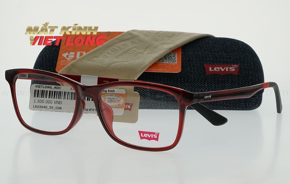  GỌNG KÍNH LEVIS LS03040-C06 RED 55-16 