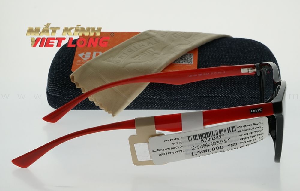  GỌNG KÍNH LEVIS LS03042-C02 BLKR 51-17 