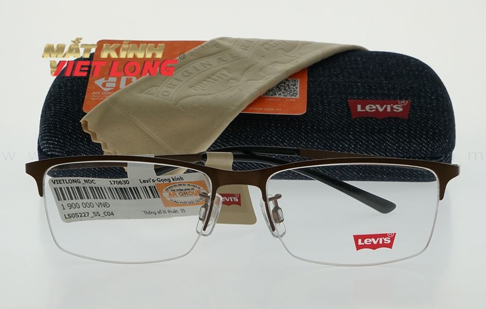  GỌNG KÍNH LEVIS LS05227-C04 BRN 55-17 