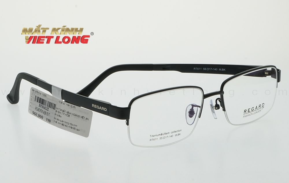  GỌNG KÍNH REGARD RT611-MBK 55-17 