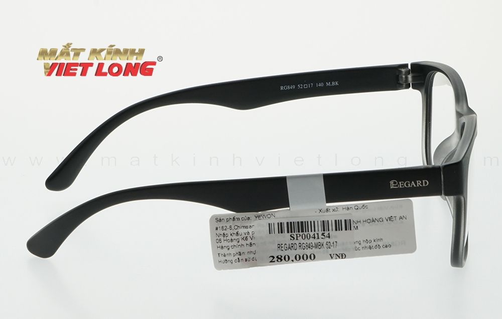  GỌNG KÍNH REGARD RG849-MBK 52-17 