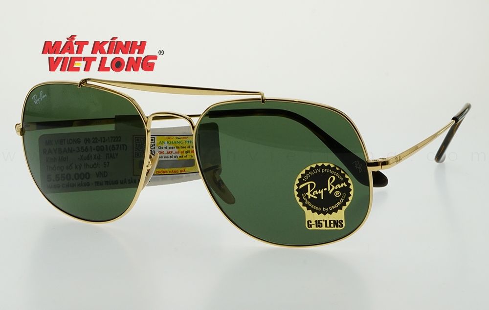  KÍNH MÁT RAYBAN RB3561-001 57-17 