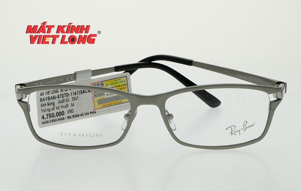  GỌNG KÍNH RAYBAN RB8727D-1167 54-16 