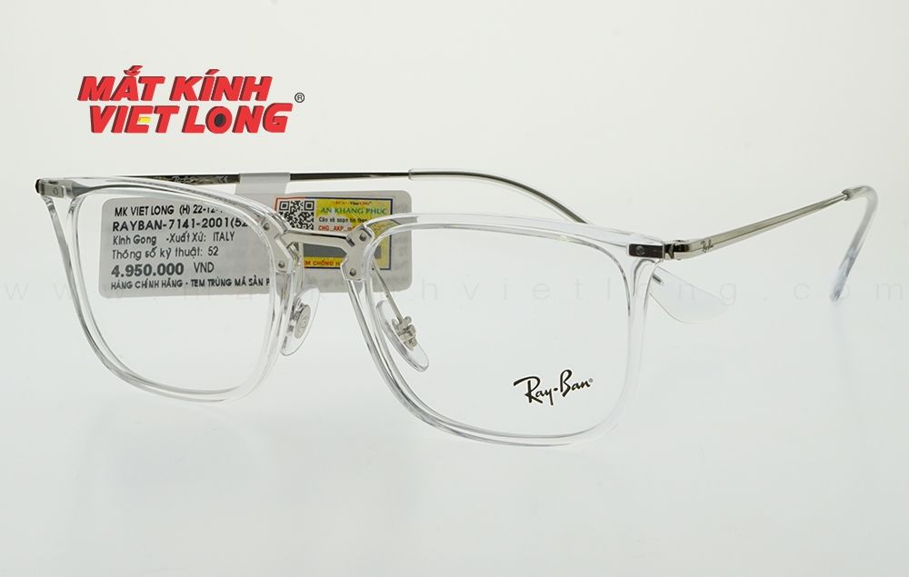  GỌNG KÍNH RAYBAN RB7141-2001 52-20 