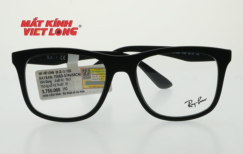  GỌNG KÍNH RAYBAN RB7068D-5196 55-18 