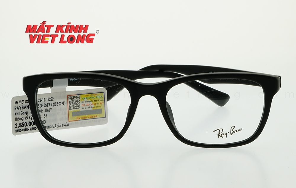  GỌNG KÍNH RAYBAN RB5315-2477 53-17 