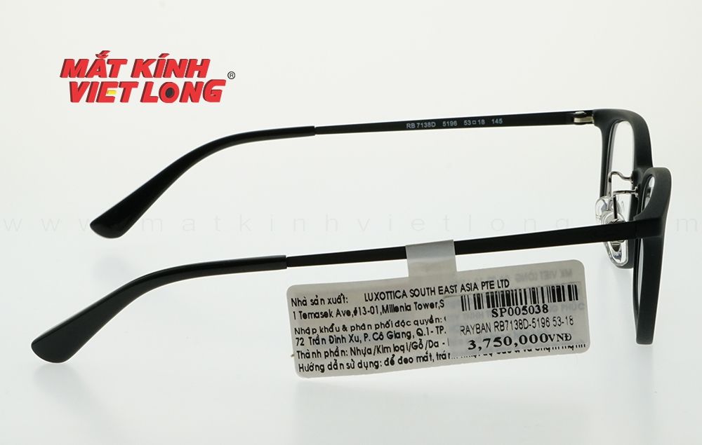  GỌNG KÍNH RAYBAN RB7138D-5196 53-18 