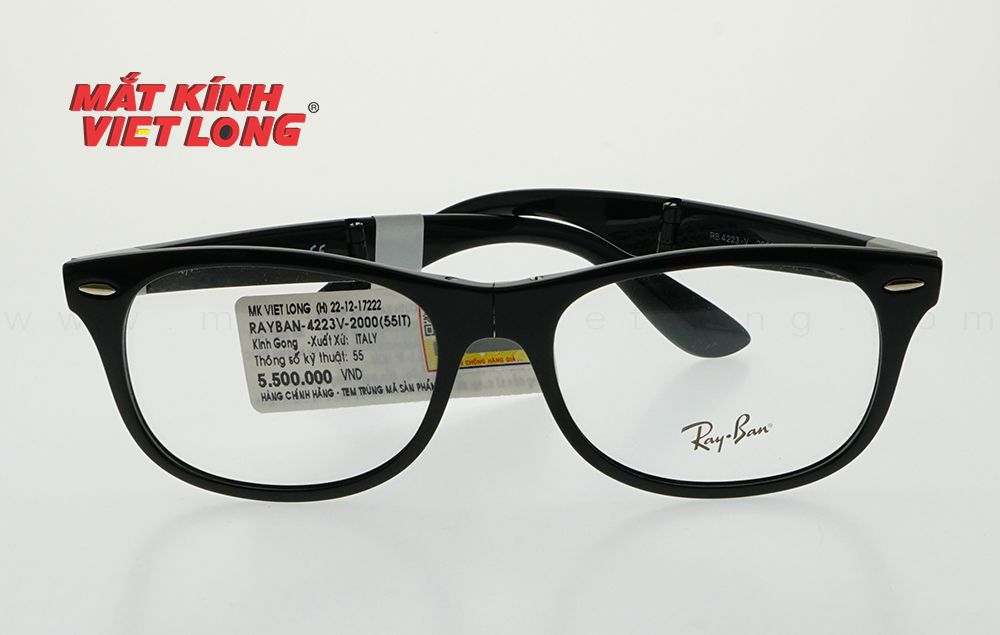  GỌNG KÍNH RAYBAN RB4223V-2000 55-18 