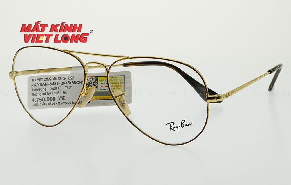  GỌNG KÍNH RAYBAN RB6489-2945 58-14 