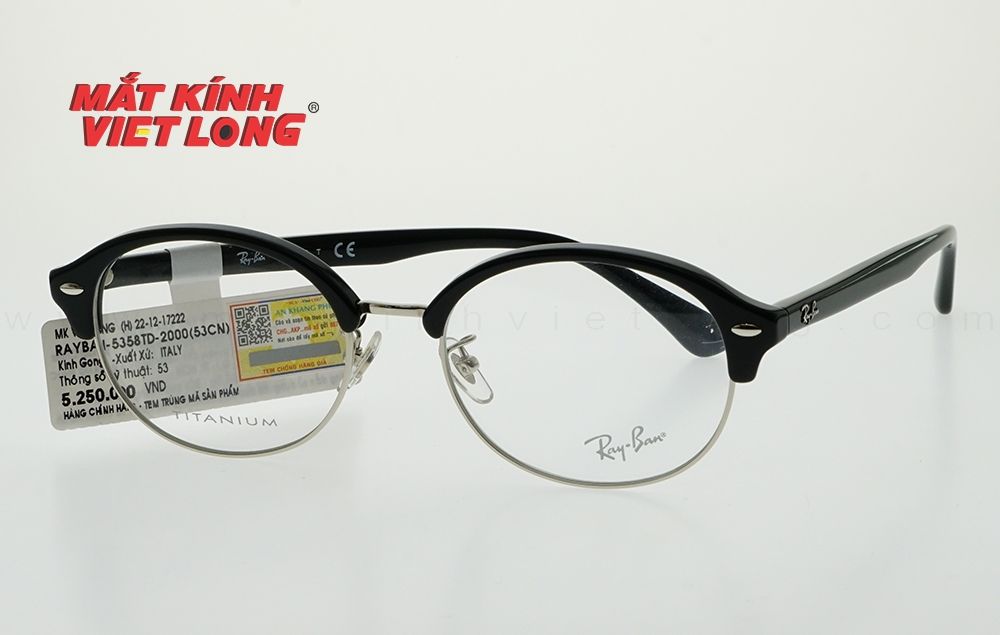  GỌNG KÍNH RAYBAN RB5358TD-2000 53-18 