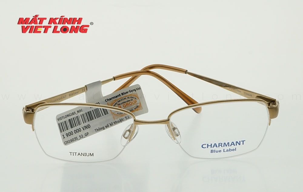  GỌNG KÍNH CHARMANT CH16035-GP 52-18 