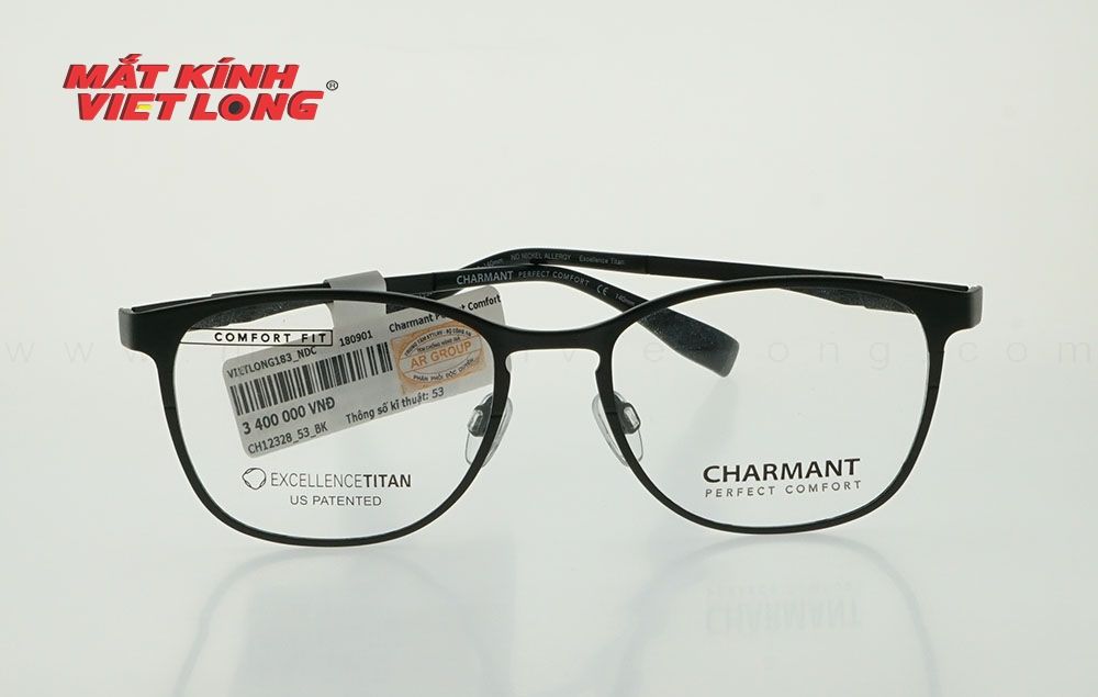  GỌNG KÍNH CHARMANT CH12328-BK 53-18 