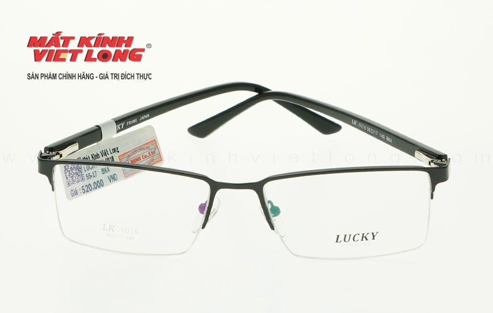  GỌNG KÍNH LUCKY LK6018-BKA 55-17 