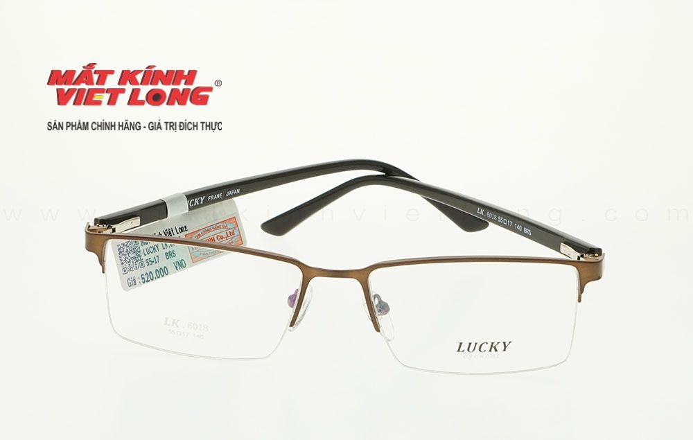  GỌNG KÍNH LUCKY LK6018-BRS 55-17 