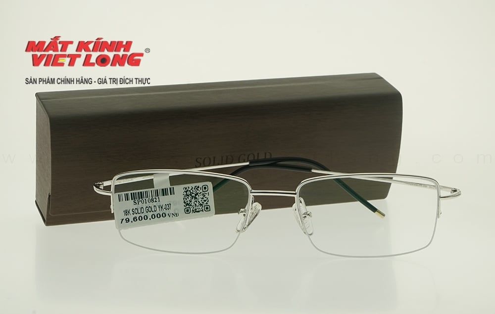 GỌNG KÍNH 18K SOLID GOLD YK-037 55-18