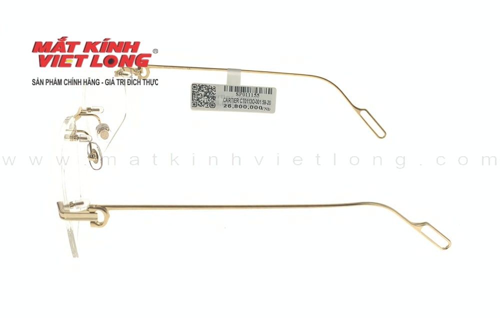  GỌNG KÍNH CARTIER CT0113O-001 59-20 