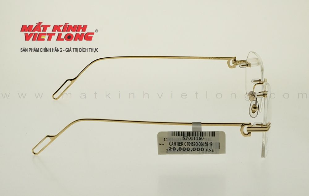  GỌNG KÍNH CARTIER CT0162O-004 58-19 