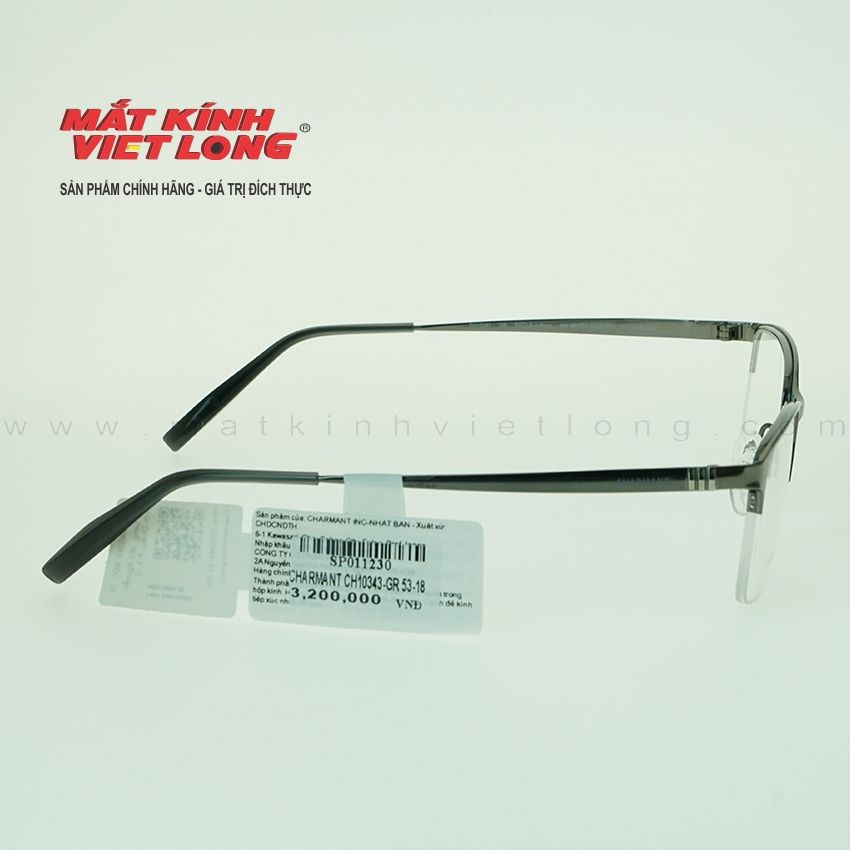 GỌNG KÍNH CHARMANT CH10343-GR 53-18