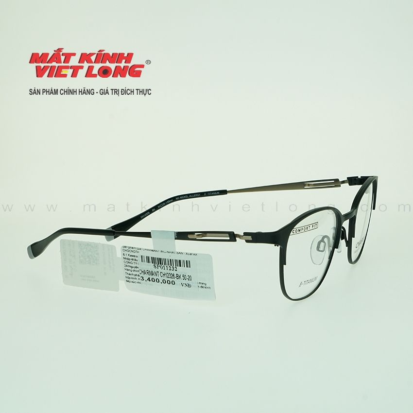 GỌNG KÍNH CHARMANT CH12326-BK 50-20