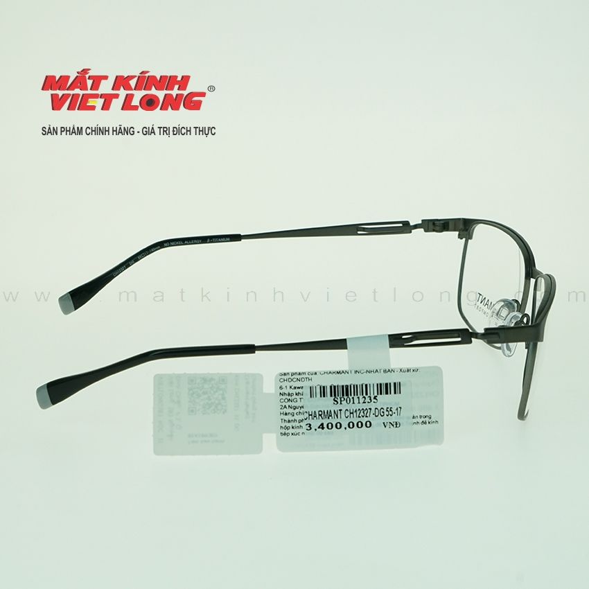 GỌNG KÍNH CHARMANT CH12327-DG 55-17