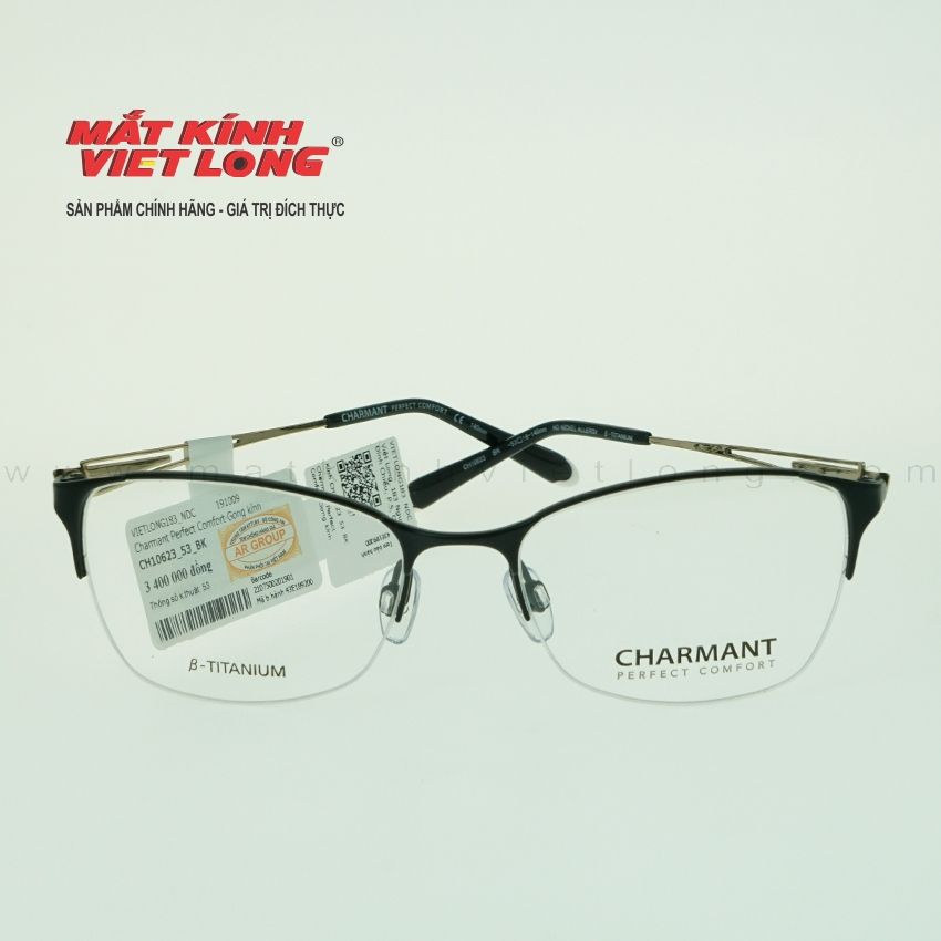 GỌNG KÍNH CHARMANT CH10623-BK 53-18