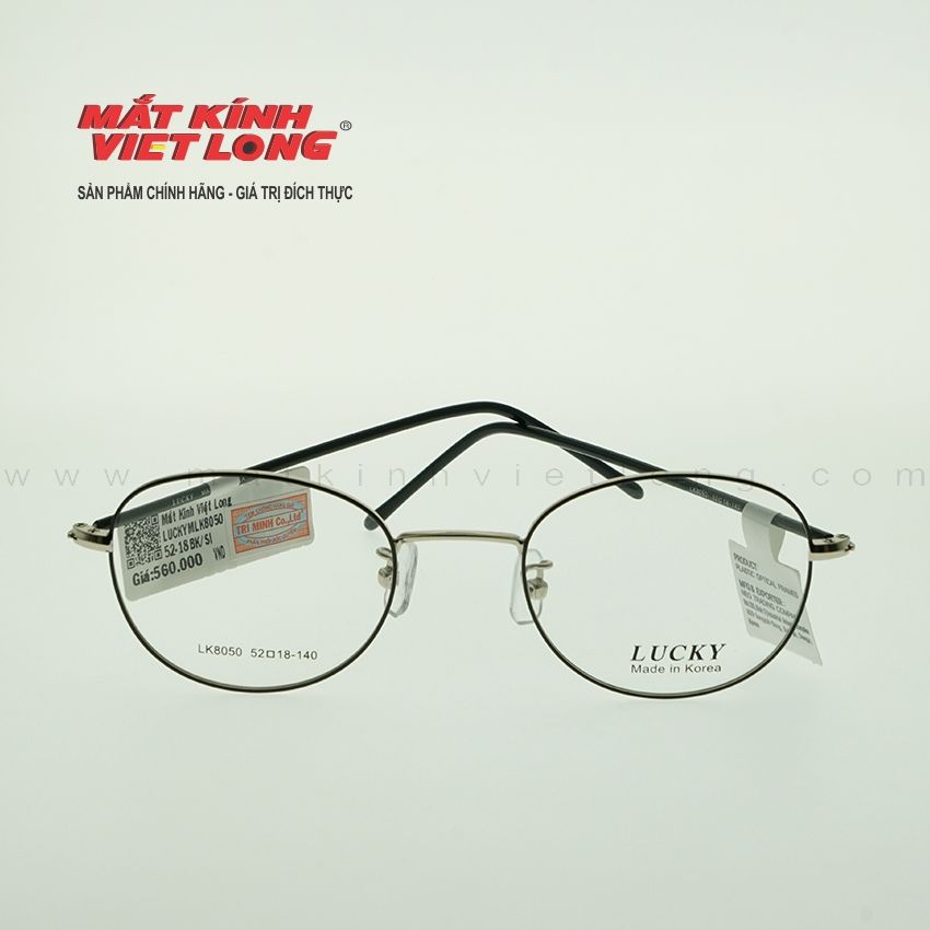GỌNG KÍNH LUCKY LK8050-BK/SI 52-18