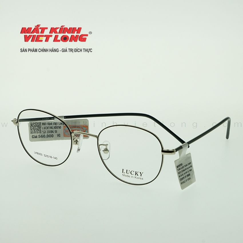 GỌNG KÍNH LUCKY LK8050-BK/SI 52-18