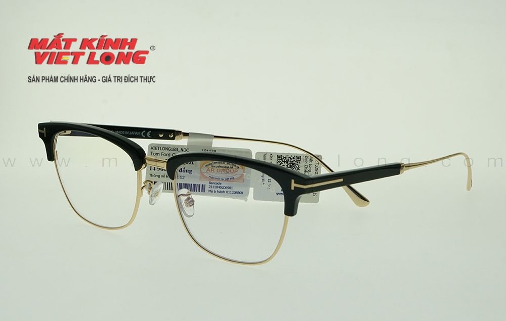  GỌNG KÍNH TOMFORD TF5590FB-001 52-19 