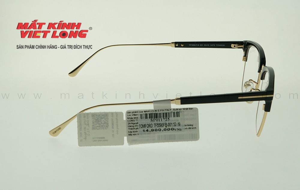  GỌNG KÍNH TOMFORD TF5590FB-001 52-19 