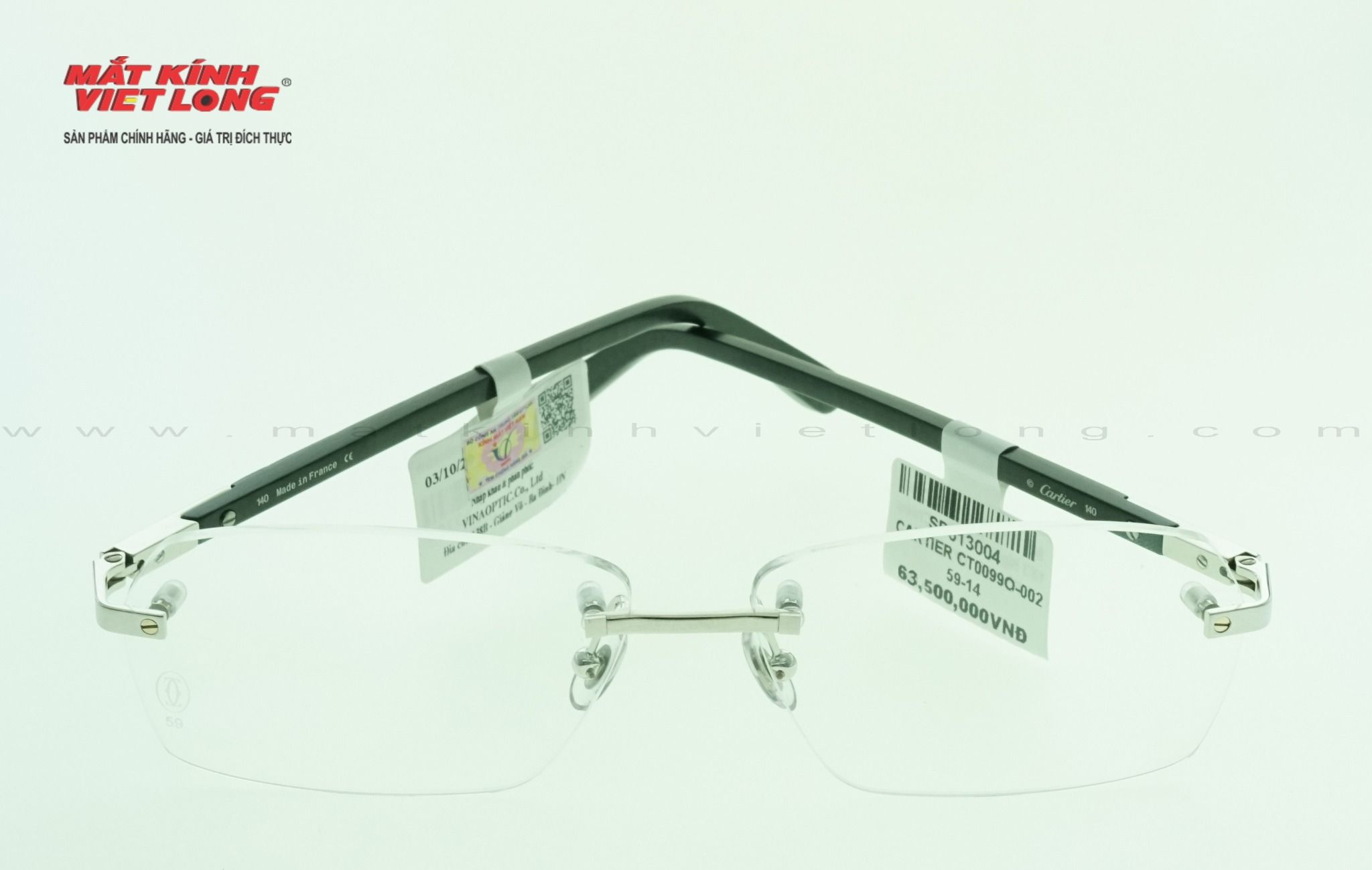 GỌNG KÍNH CARTIER CT0099O-002 59-14