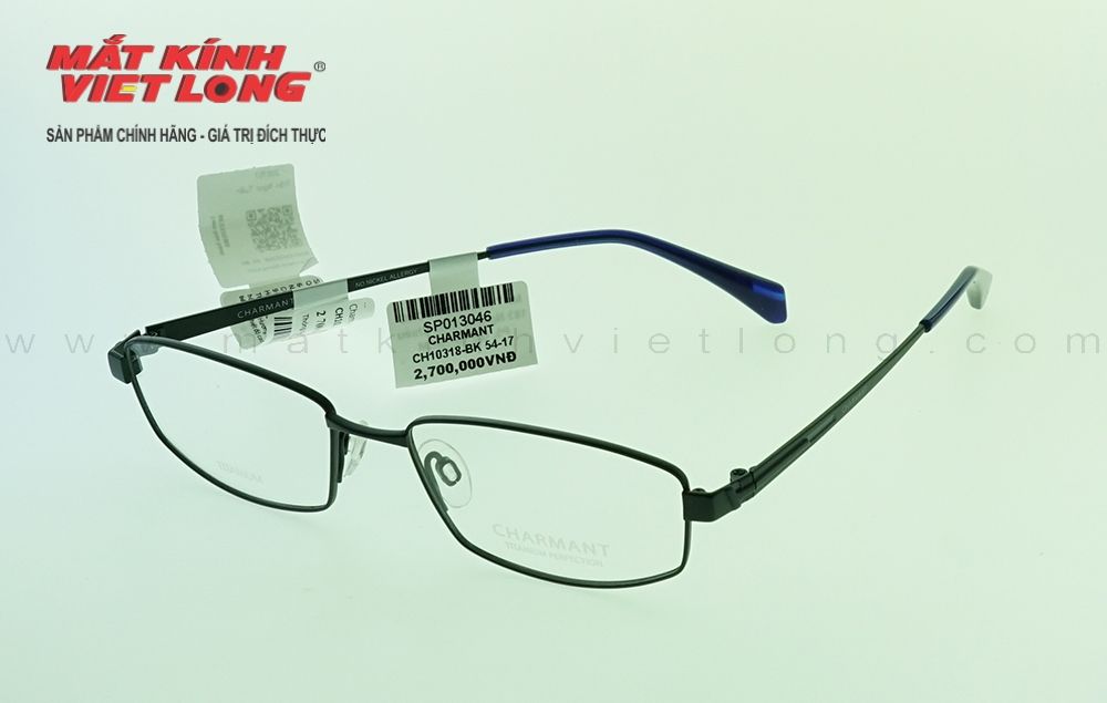 GỌNG KÍNH CHARMANT CH10318-BK 54-17