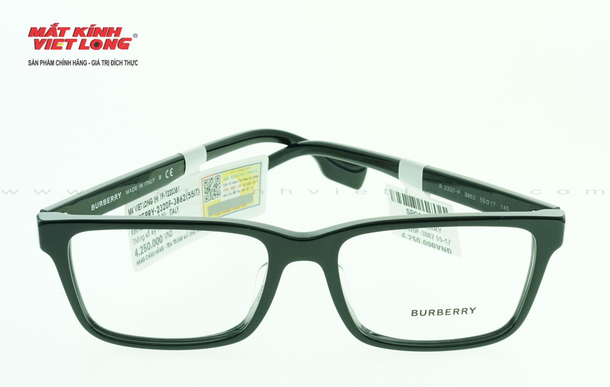  GỌNG KÍNH BURBERRY B2320F-3862 55-17 