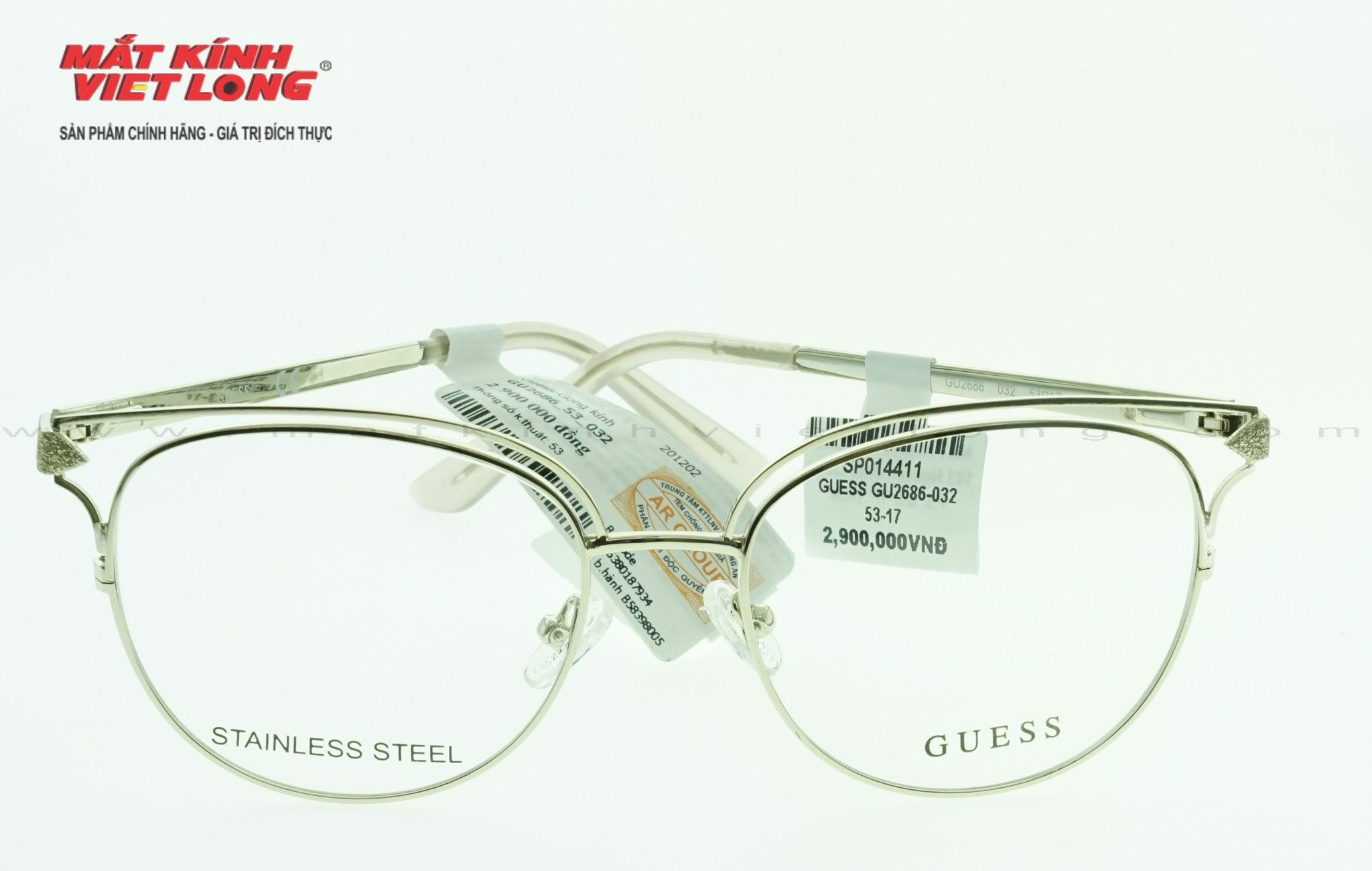  GỌNG KÍNH GUESS GU2686-032 53-17 