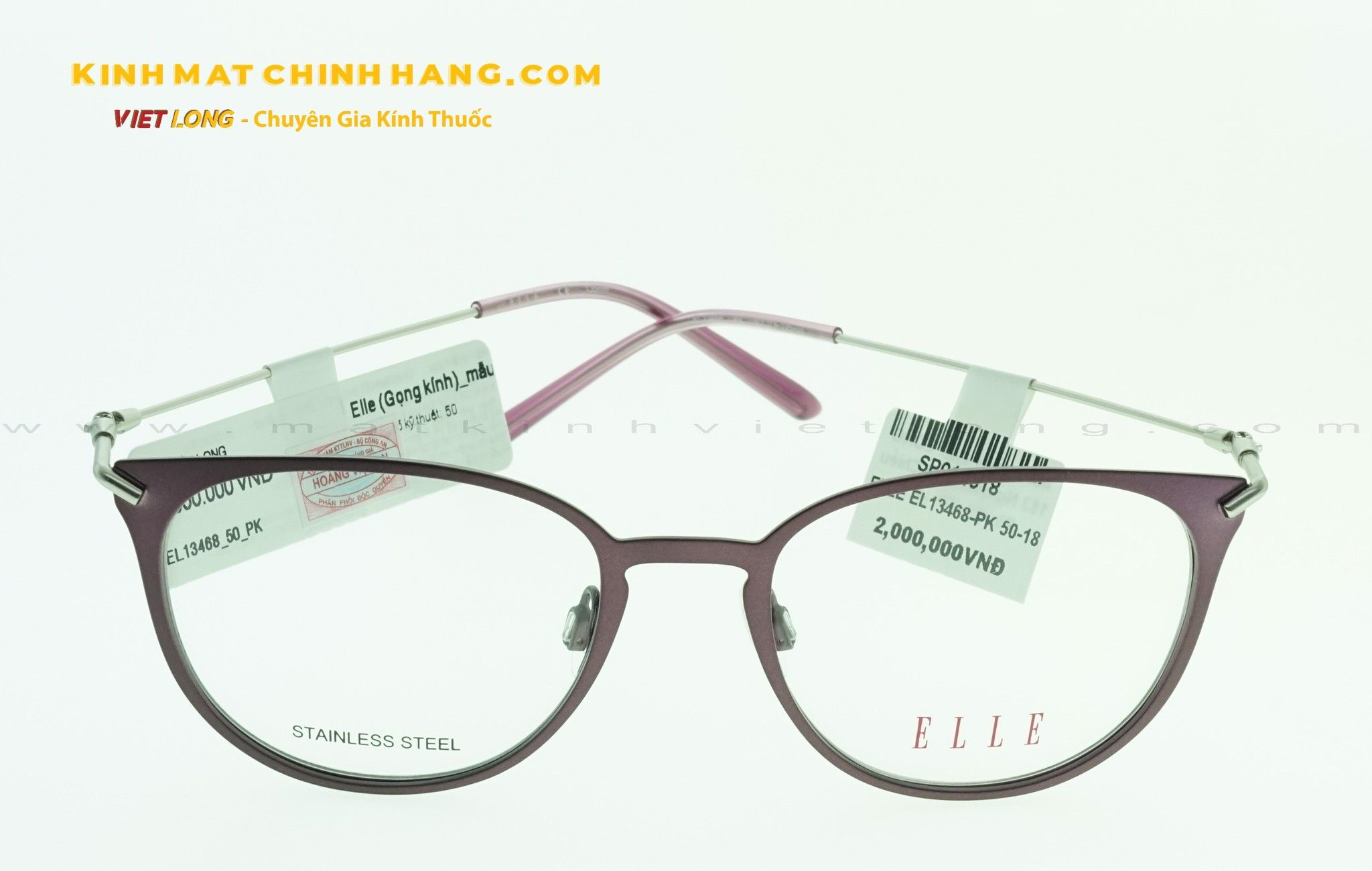  GỌNG KÍNH ELLE EL13468-PK 50-18 