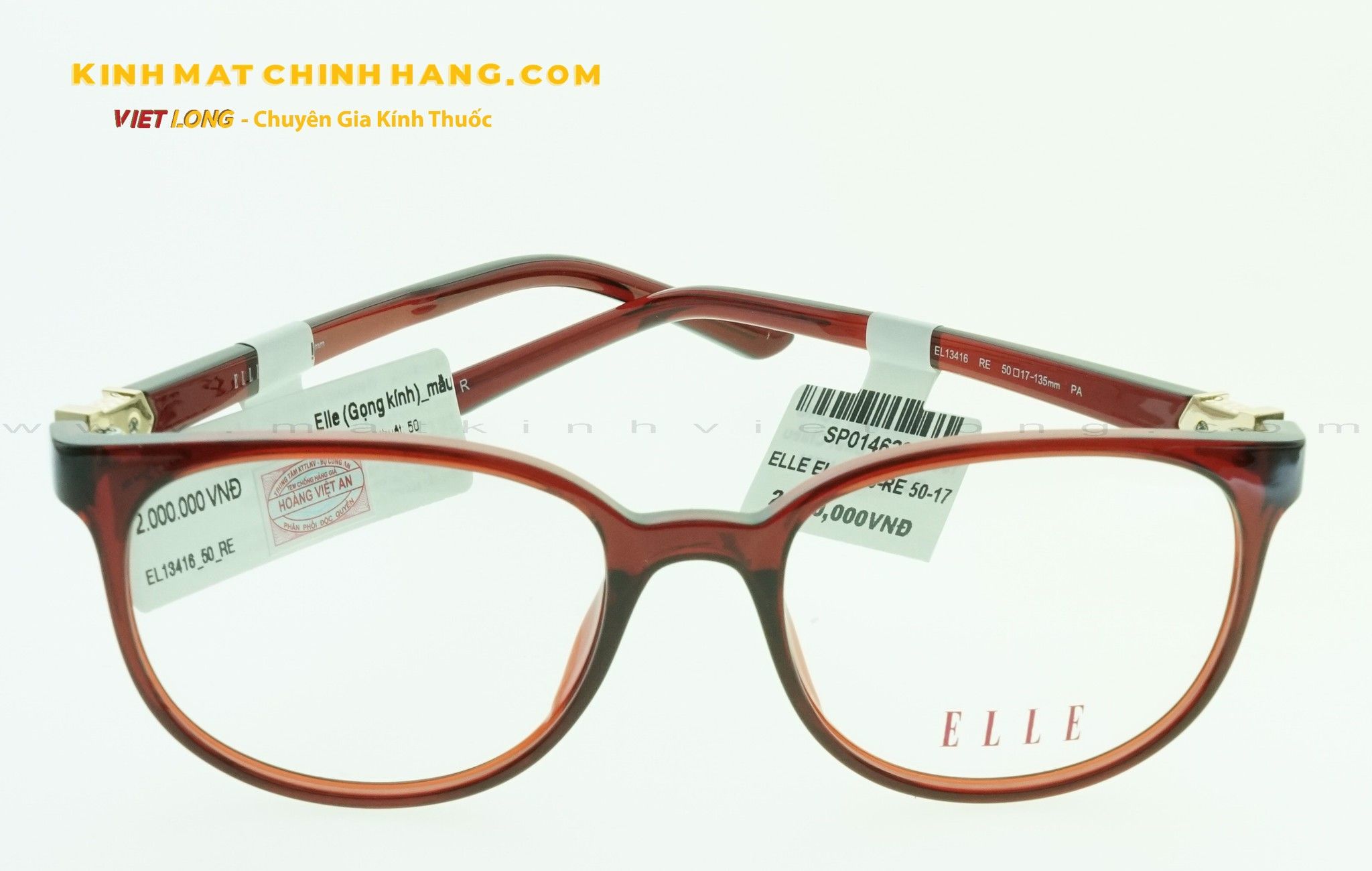  GỌNG KÍNH ELLE EL13416-RE 50-17 