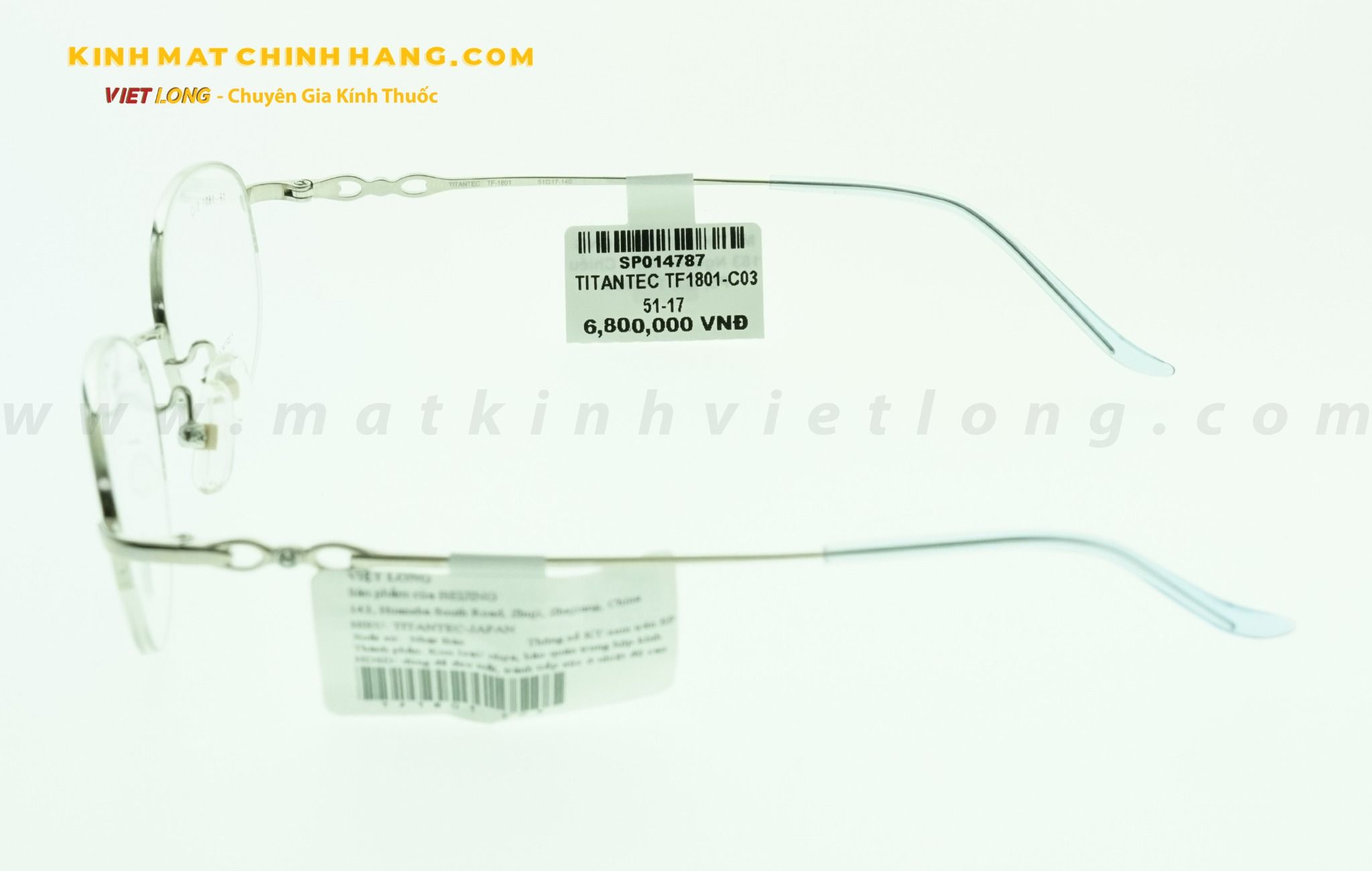  GỌNG KÍNH TITANTEC TF1801-C03 51-17 