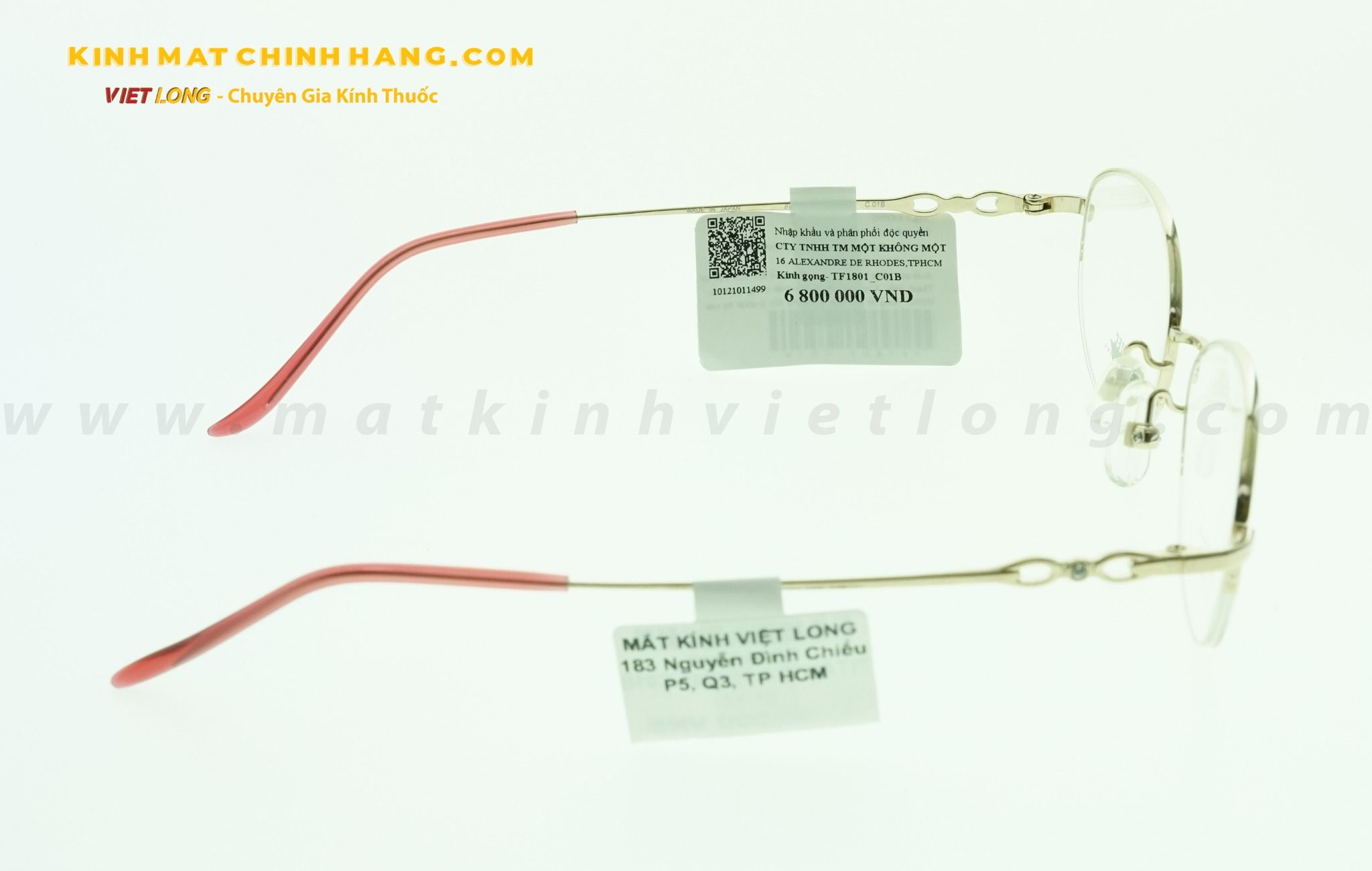  GỌNG KÍNH TITANTEC TF1801-C01B 51-17 