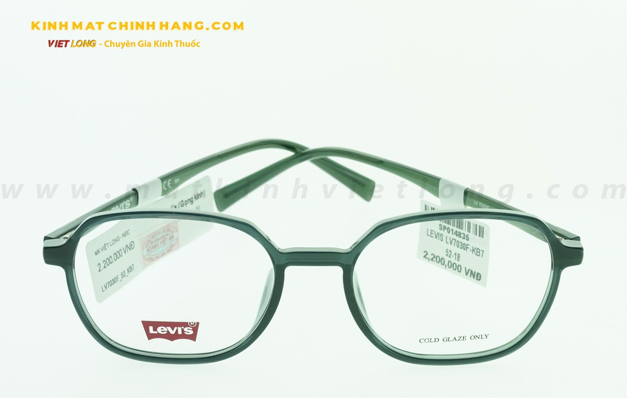  GỌNG KÍNH LEVIS LV7030F-KB7 52-18 