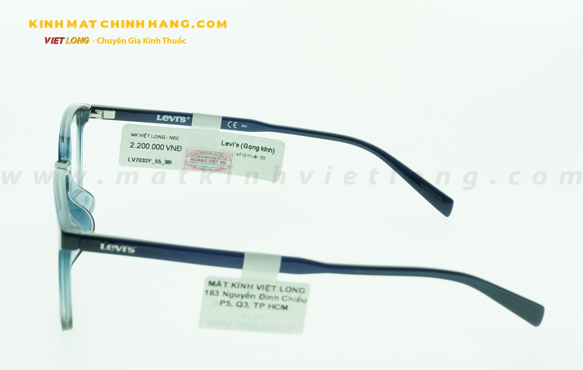  GỌNG KÍNH LEVIS LV7032F-38I 55-18 