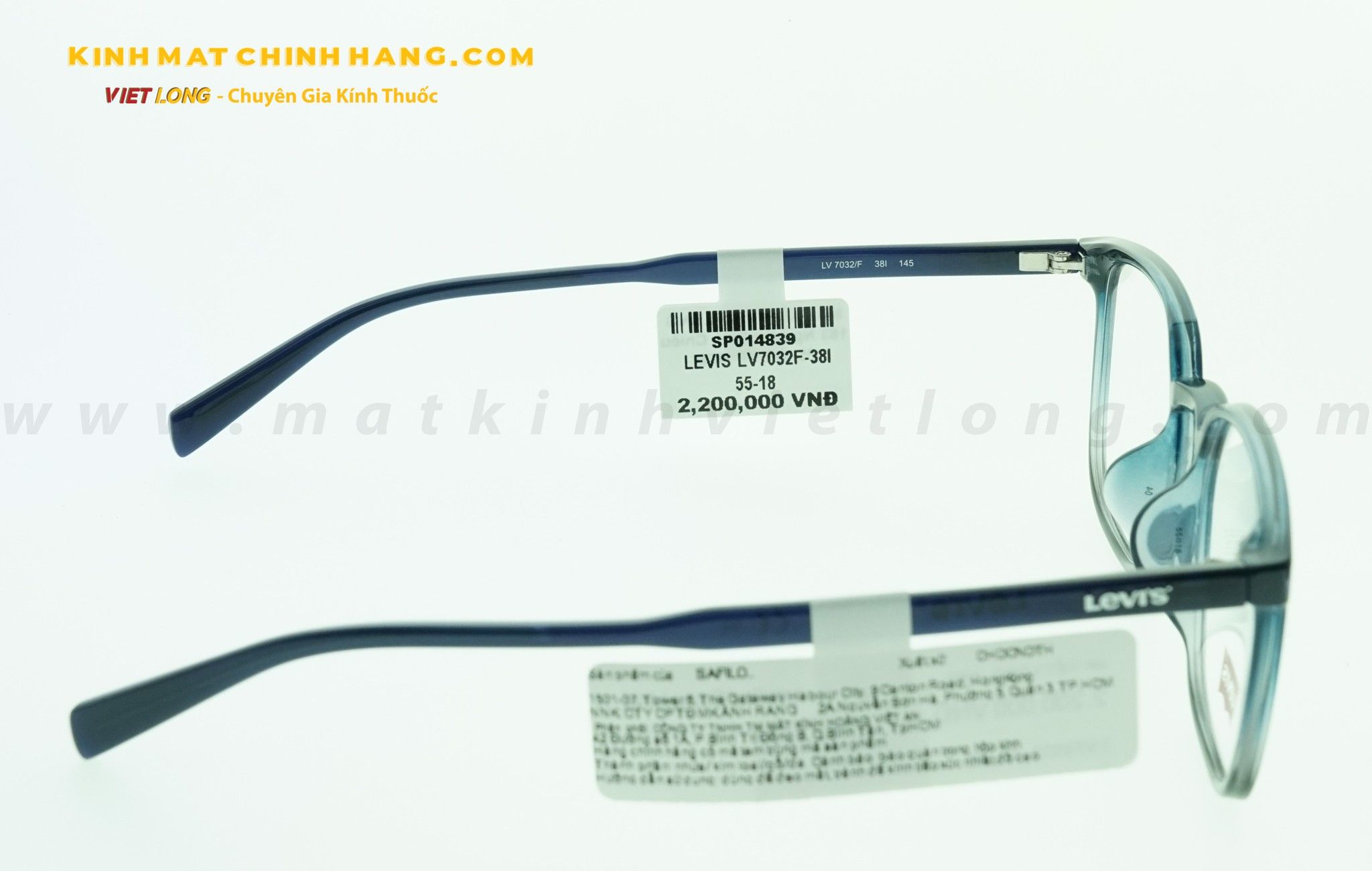  GỌNG KÍNH LEVIS LV7032F-38I 55-18 