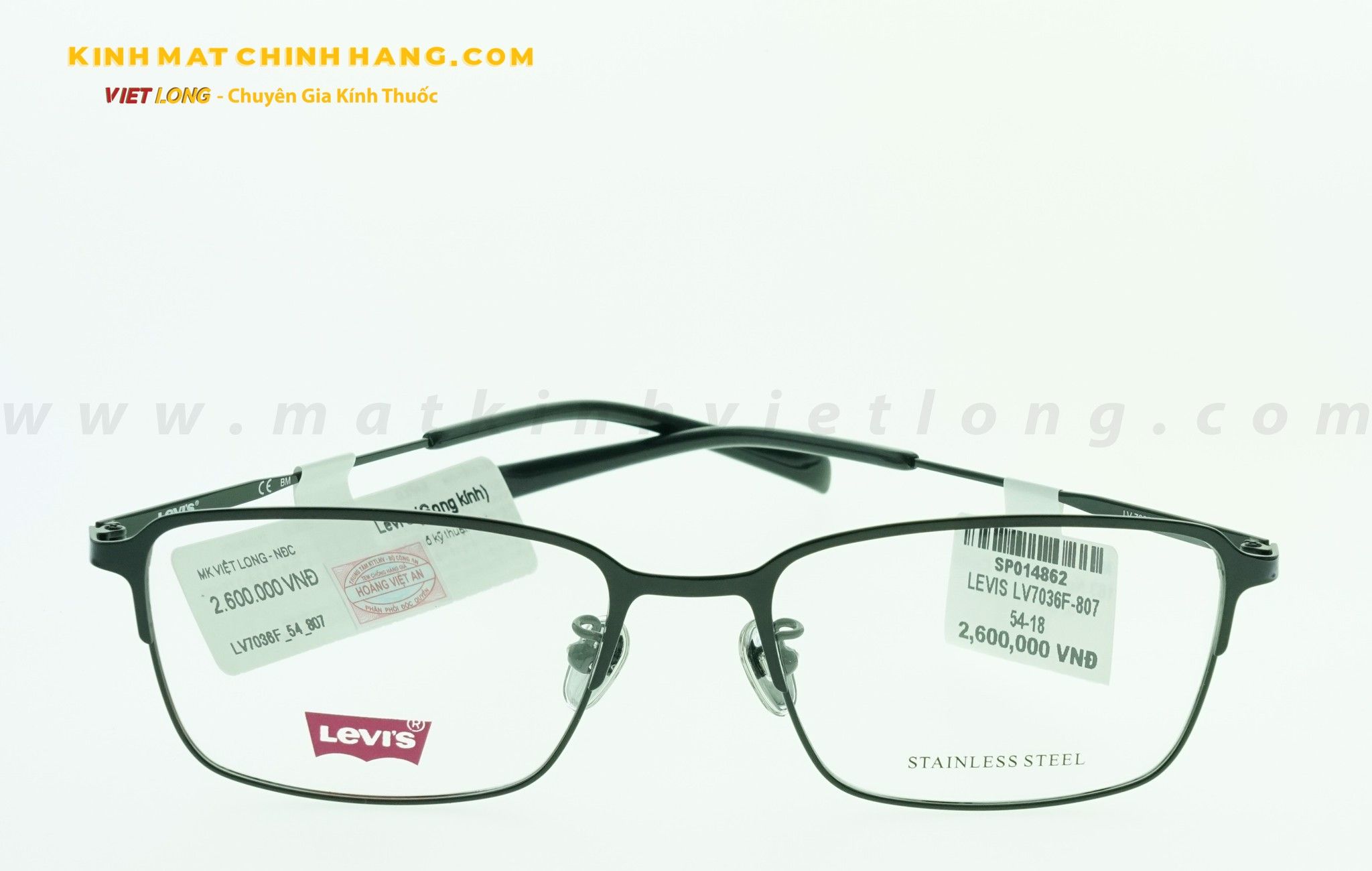  GỌNG KÍNH LEVIS LV7036F-807 54-18 