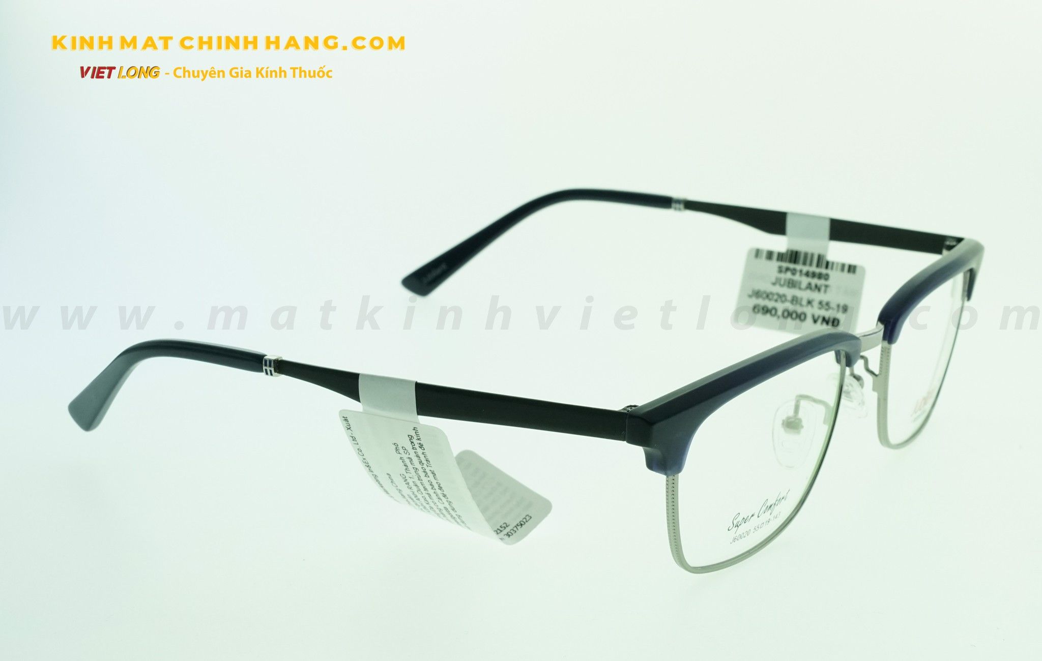  GỌNG KÍNH JUBILANT J60020-BLK 55-19 