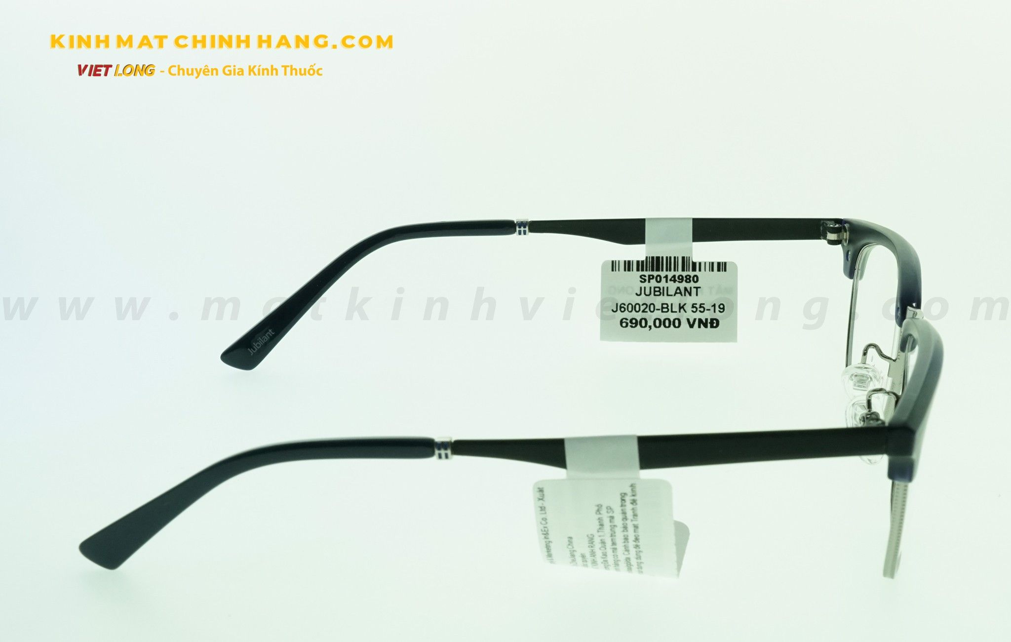  GỌNG KÍNH JUBILANT J60020-BLK 55-19 