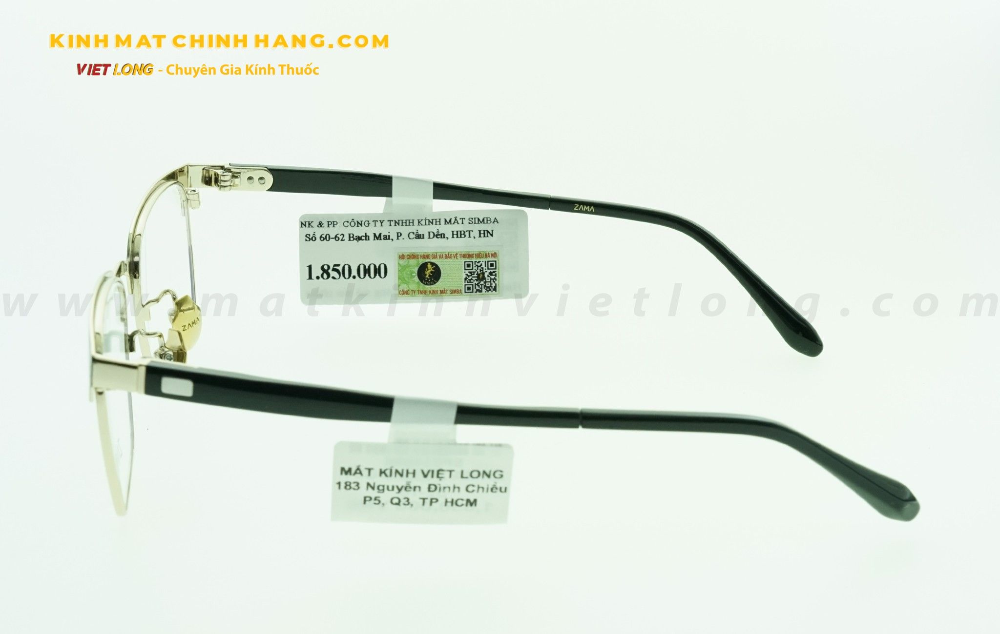  GỌNG KÍNH ZAMA Z80201-C01 52-18 