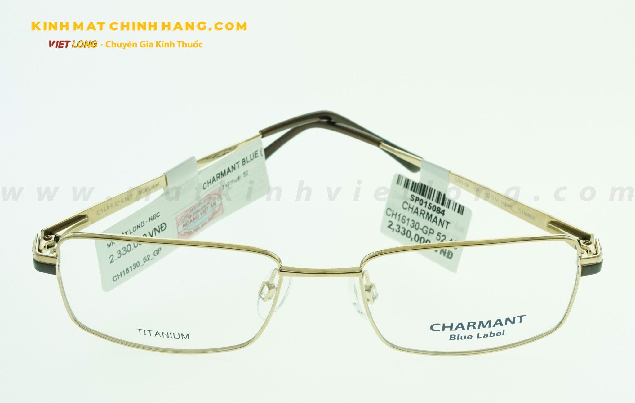  GỌNG KÍNH CHARMANT CH16130-GP 52-18 