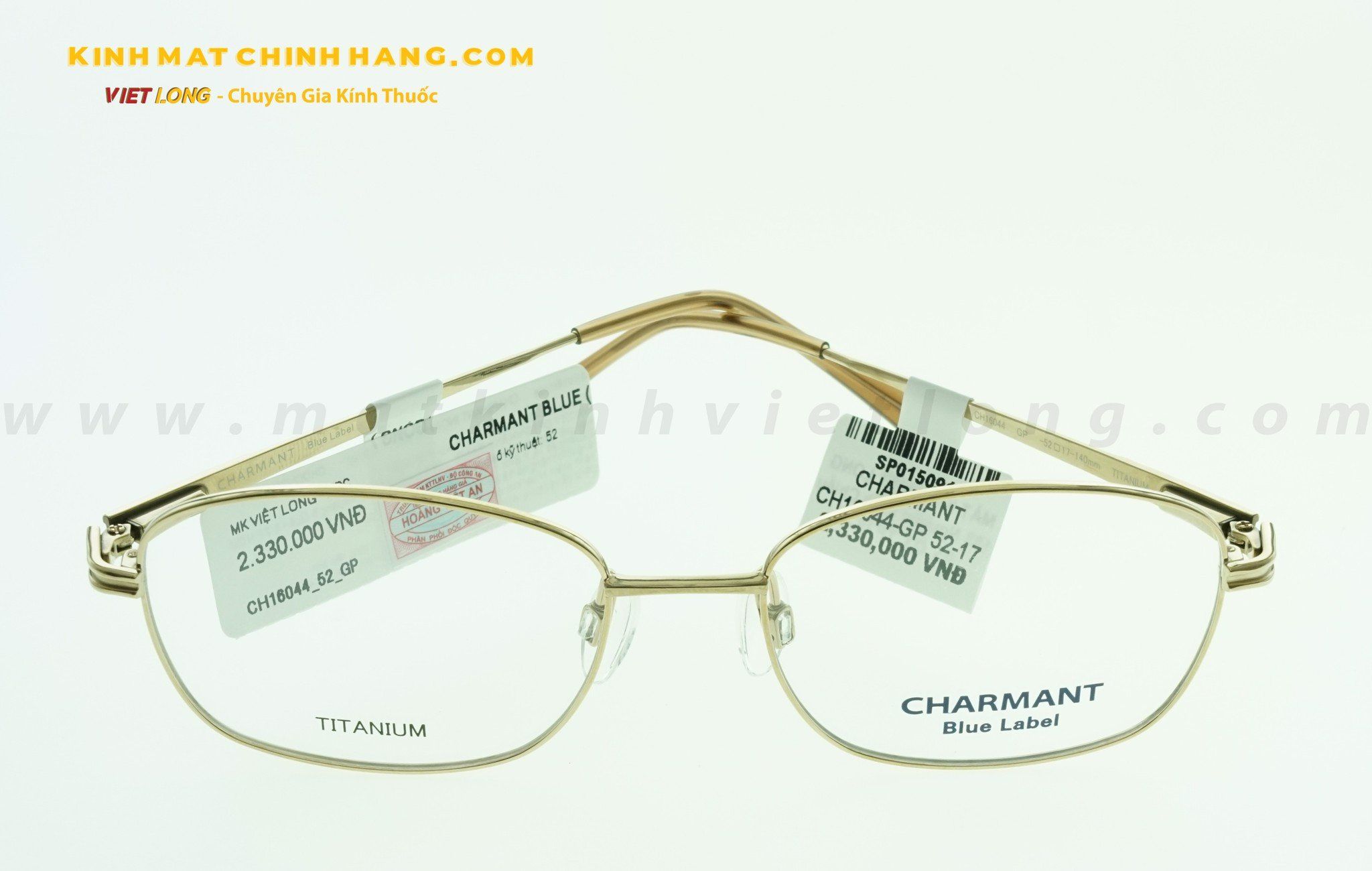  GỌNG KÍNH CHARMANT CH16044-GP 52-17 