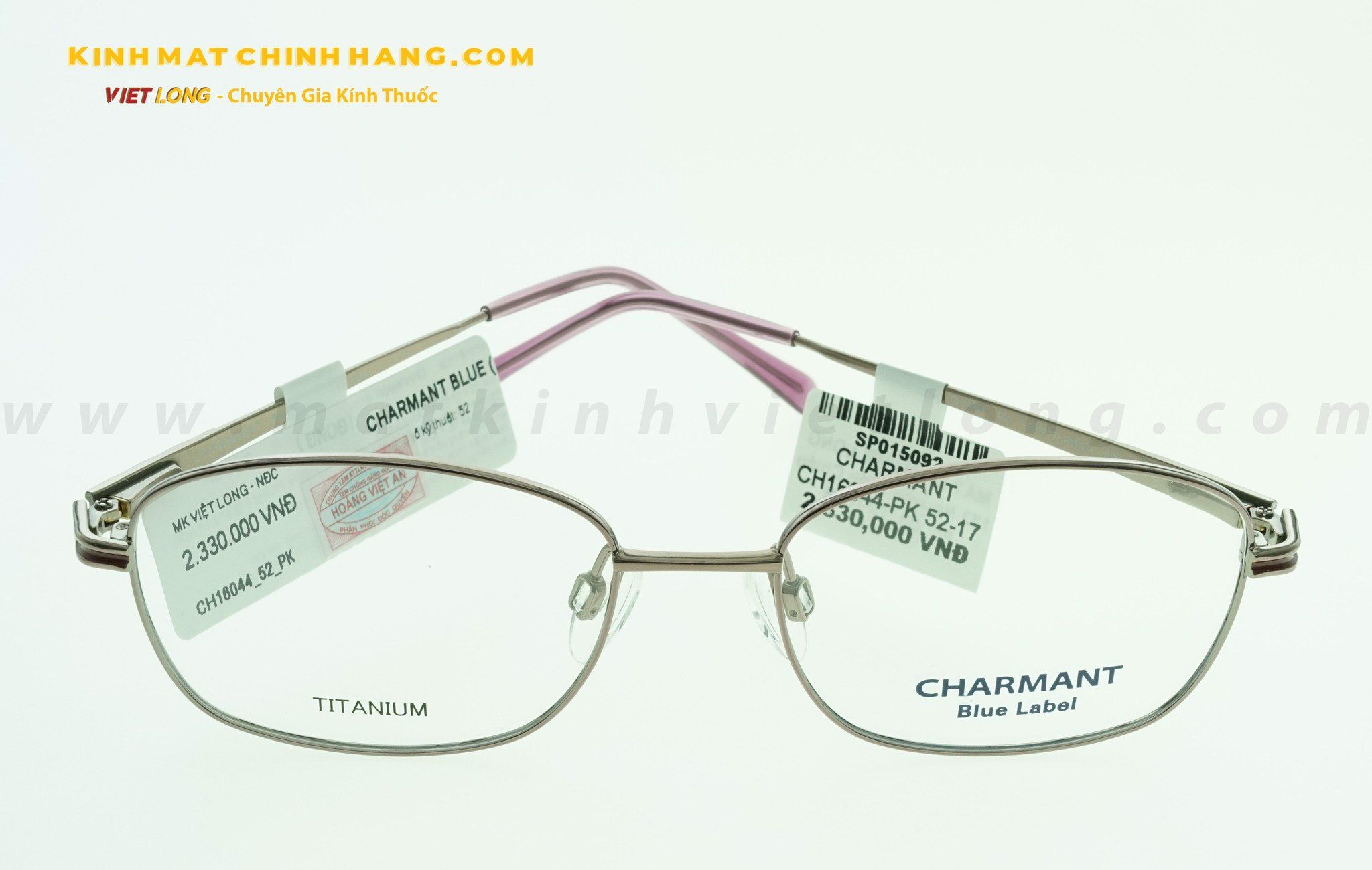  GỌNG KÍNH CHARMANT CH16044-PK 52-17 