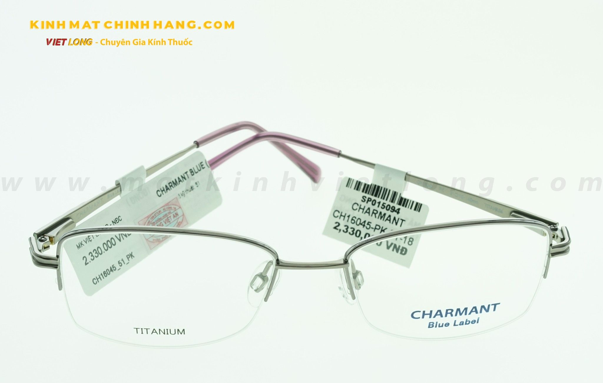  GỌNG KÍNH CHARMANT CH16045-PK 51-18 